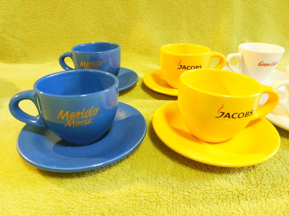 Eladó 2-2 darab Jacobs, Merido Mocca, Gran Cafe porcelán kávéskészlet kávéscsésze és alj