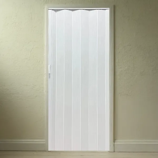 Eladó bontatlan Praktikeres Harmónikaajtó 82×203 cm PVC fehér kőris