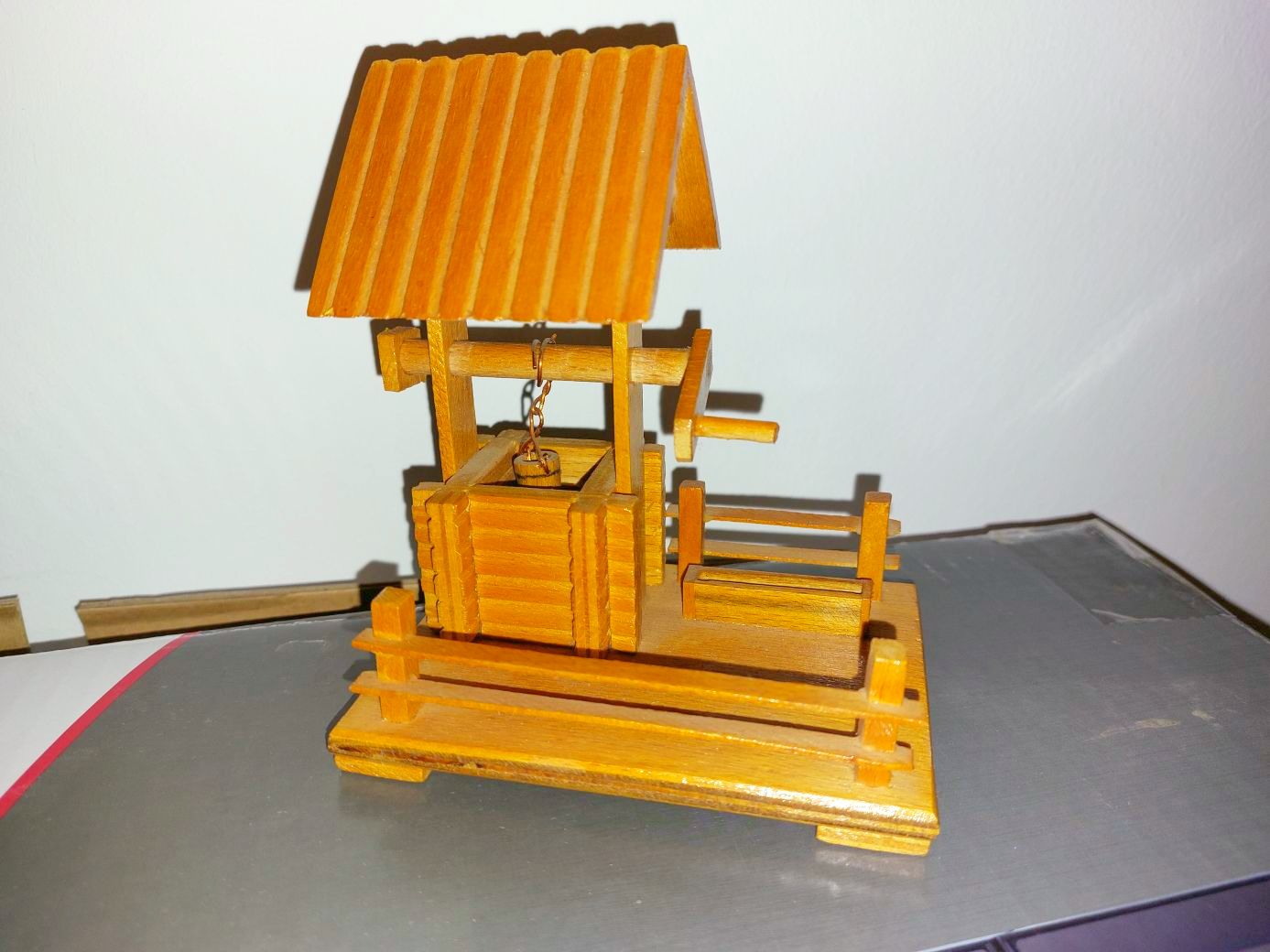 Eladó kerekeskút dekoráció modell makett dekoráció fából