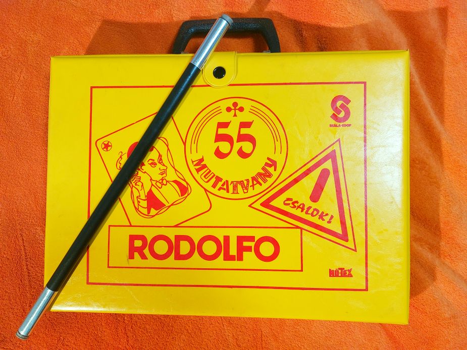 Eladó Rodolfo Bűvésztáska (55 Mutatvány) – Ikonikus Retró Játék az 1980-as Évekből + 1 bűvészpálca trükk