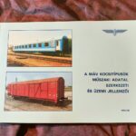 elado mav kocsitipusok muszaki adatai konyv
