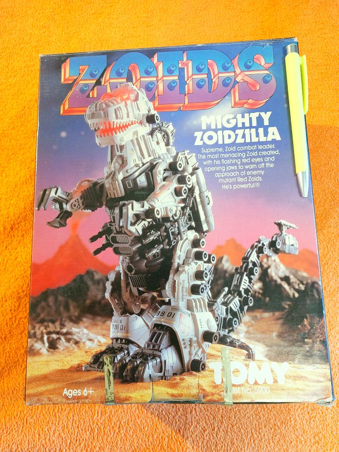 Vintage Tomy Zoids (Ref. No. 5900): Mighty Zoidzilla robot (1984) – Eredeti Dobozos Ritkaság